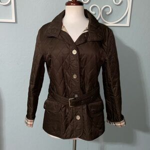 Vintage Burberry Quilted belted utility Jacket